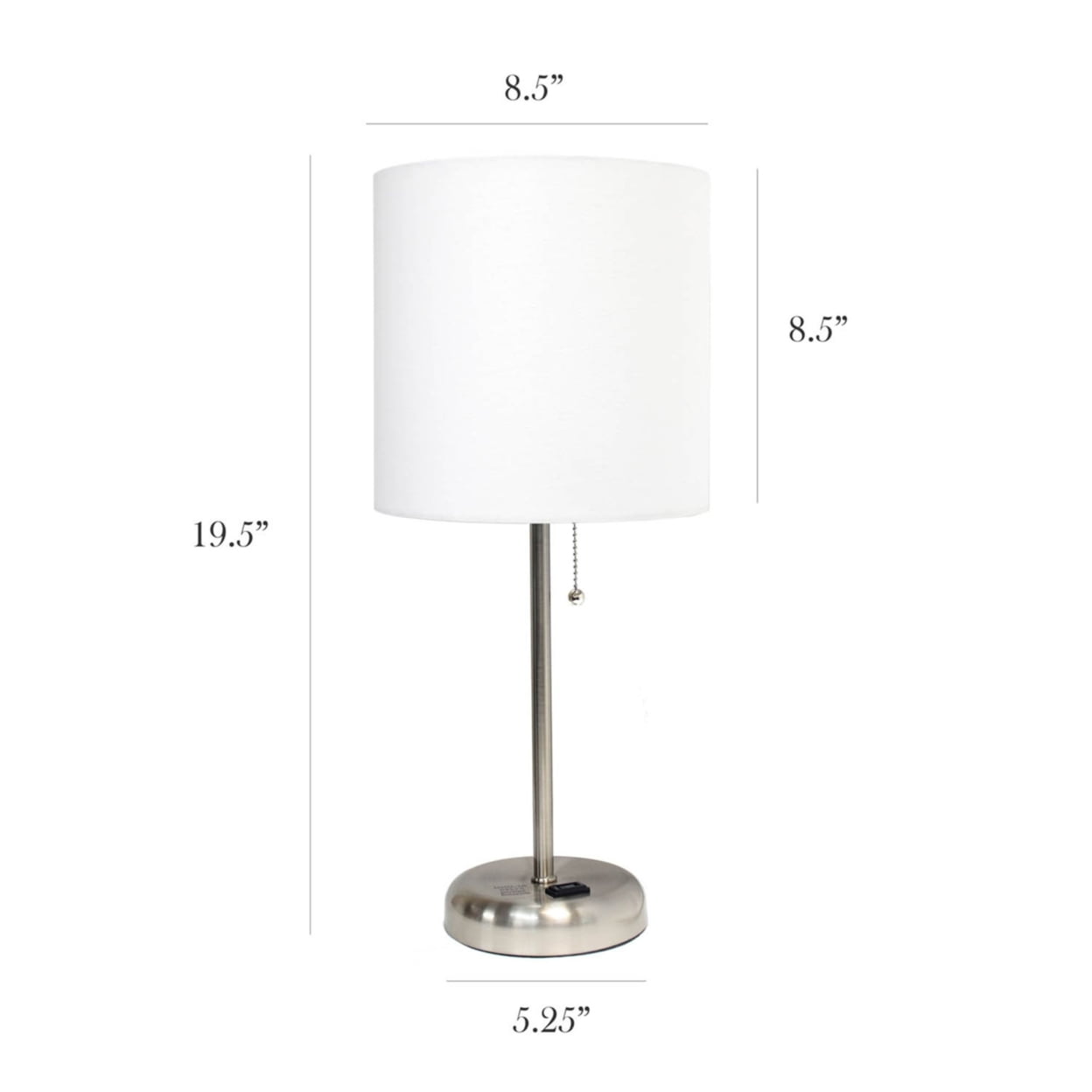 LimeLights Stick Lamp with Charging Outlet - Set of 2
