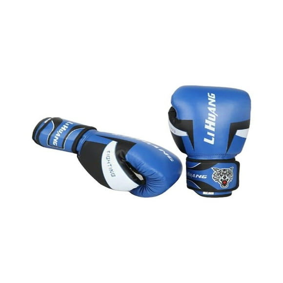 jfhsbd Gants de Sport Extérieurs Gants Sanda Hommes et Femmes Sacs de Sable Muay Thai Adultes Enfants Gants Muay Thai Combat Libre, Bleu 10Oz