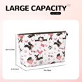 thumbnail image 4 of Toiletry Bag, Dachshund Dog Puppy Pink Love Leather Waterproof Travel Makeup Cosmetic Bag Organizer, Large Capacity Toiletry Bag for Travel Size Toiletries, Skin Care Bag for Women, 4 of 8