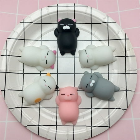 Outtop Cute Mochi Squishy Cat Squeeze Healing Fun Kids Kawaii Toy Stress Reliever (The Best Squishies In The World)