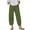Green, variant on WIZUTIZ Work Pants Women Vintage Relaxed Loose Wide Leg Palazzo Pants Spandex Elastic High Rise 7/8 Length Pants Solid Asymmetrical Cropped Dress Pants for Ladies Cycling Swimming Pool Green
