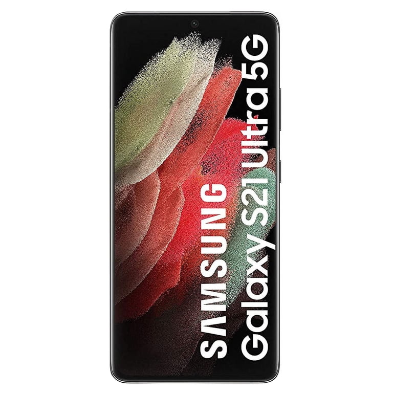 Samsung Galaxy S21 Ultra 5G, Black, 256GB, Unlocked Smartphone