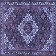 thumbnail image 1 of Ahgly Company Indoor Square Persian Blue Traditional Area Rugs, 7' Square, 1 of 4