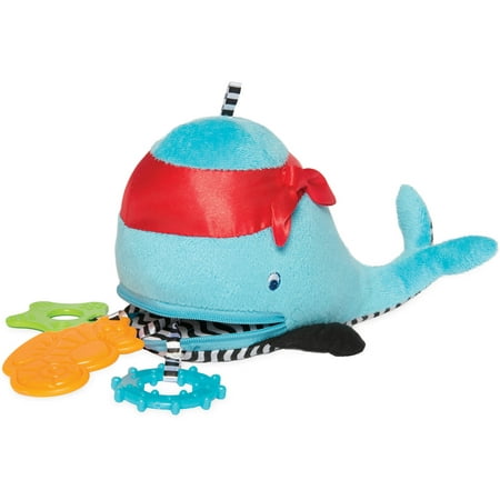 Manhattan Toy Zip and Play Waldon Whale bébé en peluche et Teether