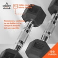 thumbnail image 4 of Mancuernas Hexagonales UrbanFit Pro 2 piezas 5lbs Acero Neopreno Caucho Goma, 4 of 9