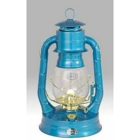Dietz #8 Air Pilot Oil Burning Lantern Blue with Gold
