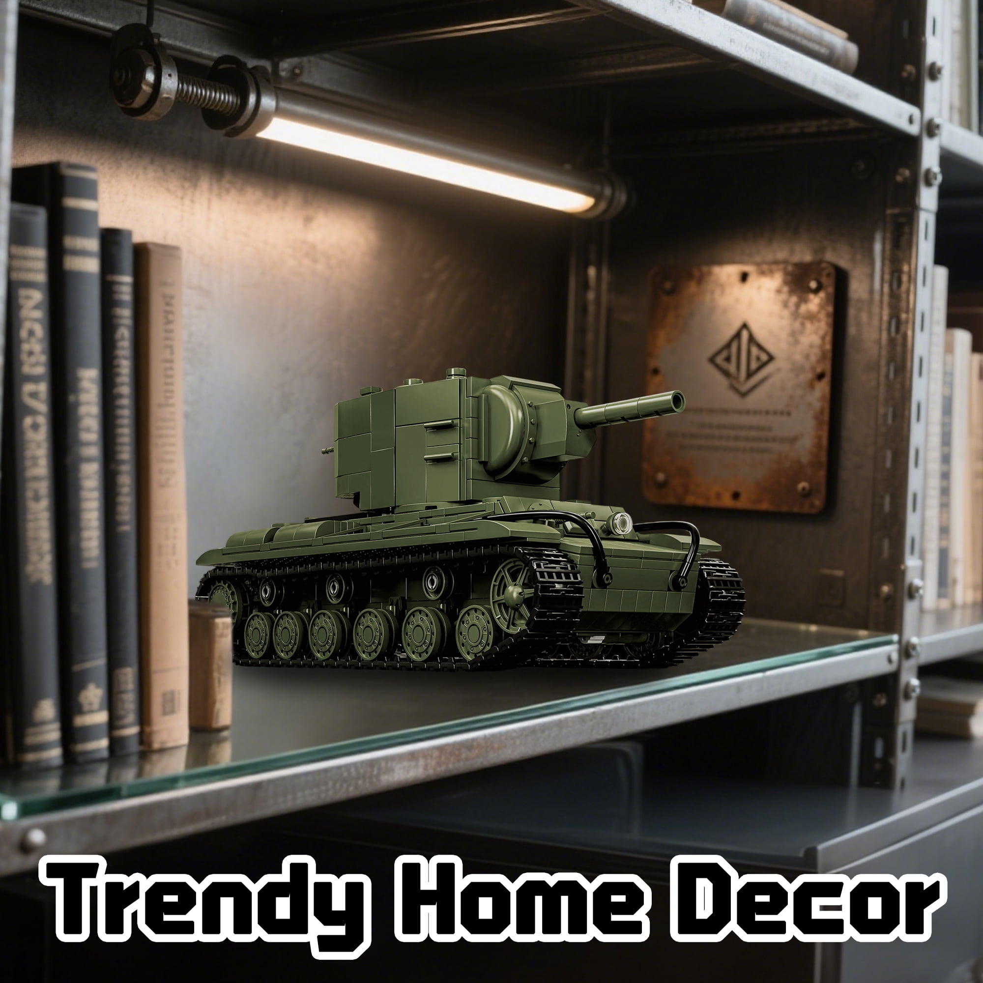 GZBrick KV-2 Heavy Tank Building Sets WW2 Military Toy for Adults Boy Compatible with Lego 1321PCS