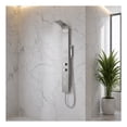 thumbnail image 2 of VISOR Series 60 in. 4-Jetted Full Body Shower Panel System with Heavy Rain Shower and Spray Wand in Brushed Steel, 2 of 11