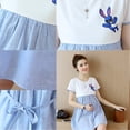 thumbnail image 4 of Simple Short Sleeve Stripes Printing Matching Dress for Pregnant Woman, 4 of 7