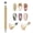 Gold, variant on 3-in-1 Cat Eye Magnet Nail Art Tool, Cylindrical & Round Ball Nail Magnet Pens, Multi-Effect Magnets for Cat Eye Gel Polish DIY At Home Salon