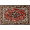 thumbnail image 1 of Ahgly Company Indoor Rectangle Traditional Saffron Red Medallion Area Rugs, 8' x 10', 1 of 6