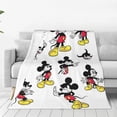thumbnail image 1 of Manta de Mickey Mouse, suave manta de viaje de felpa para dormitorio, sala de estar, sofá, oficina, regalo para todas las estaciones para mujeres, hombres, niñas y niños, 1 of 7