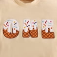 thumbnail image 6 of RMGVDSD Baby Boy Girl Romper Letter Embroidery Short Sleeve Round Neck Bodysuits Summer Clothes First Birthday Outfit 3-6 Months, 6 of 7