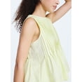 thumbnail image 4 of Free Assembly Women's Sleeveless Pintuck Peplum Top, Sizes XS-XXL, 4 of 6
