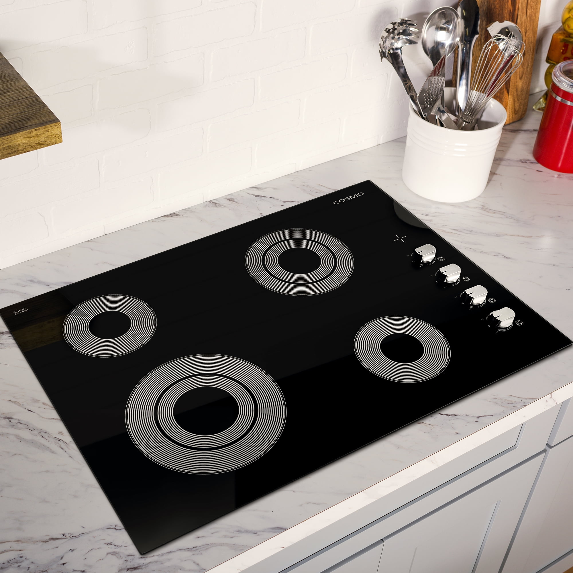 Cosmo COS-304ECC 30 in. Drop-In Electric Black Ceramic Glass Cooktop