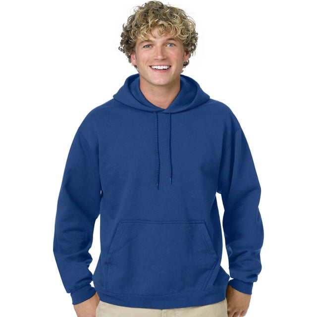Hanes Chandail à Capuchon en Molleton ComfortBlend EcoSmart pour Hommes, P, Bleu Royal Foncé