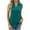 Green, variant on loopsun Plus Size Tops for Womens,Womens Summer Tops,Women's Fashion Casual Summer Solid V-neck Strappy Top Loose Blouses Sky Blue M