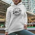 thumbnail image 2 of West Coast California Surfing, Beach Paradise, Surfer or Surf Enthusiast, White Hooded Sweatshirt or Hoodie, Small, 2 of 5