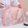thumbnail image 2 of Bolsa De Cosméticos Transparente De Gran Capacidad De Artículos De Tocador Almacenamiento Portátil De Maquillaje, 2 of 4