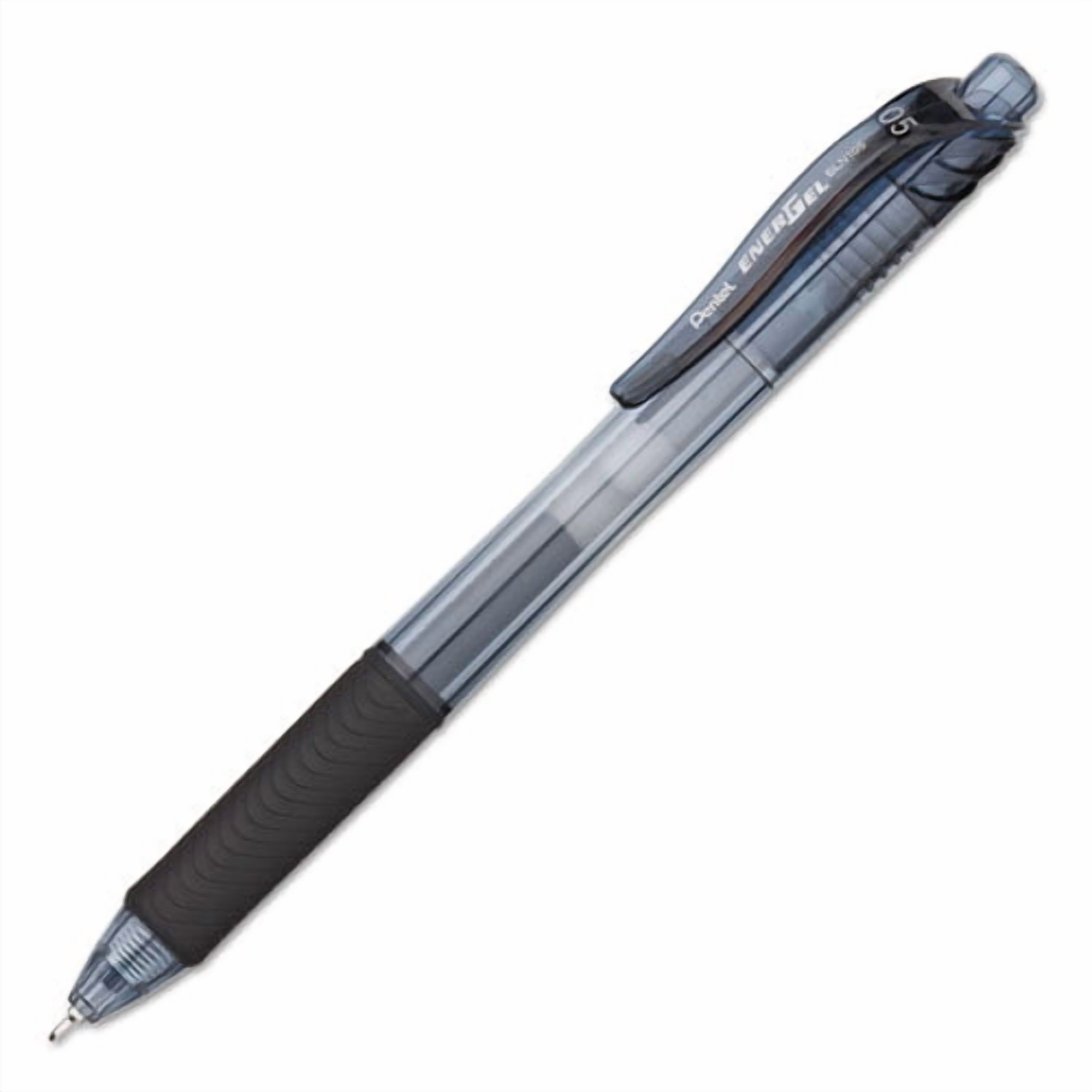 "Energel-X Gel Pen, Retractable, Fine 0.5 Mm Needle Tip, Black Ink, Black Barrel, 24/pack | Bundle of 2 Packs"