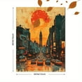 thumbnail image 3 of Sunset Cityscape Canvas Painting/Wall Art Perfect for Living Room Office Dining Room and Hotel Decoration., 3 of 8