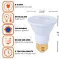 thumbnail image 3 of Goodbulb 50W Platinum Pure White Light - 8W Dimmable Led PAR20- 90+CRI - 3000k - 5Yr Warranty 4-Pack, 3 of 5