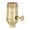 Brass, variant on B&P Lamp® Brass Turn Knob Early Electric Style Lamp Socket, Nickel Plated Finish, 3-Way Function, Uno Thread Shell