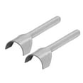 thumbnail image 4 of Half Round Leather Cutter, Leather Craft Tool Easy  2Pcs Incisive Heavy Duty Portable Strap Punch for DIY 10mm, 4 of 8