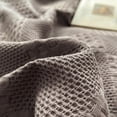 thumbnail image 4 of MOQIN Multipurpose Blanket,100% Cotton Prewashed Waffle Weave Blanket Queen Size 70.9x78.7 inches,Soft & Breathable, Ideal for All Seasons - Perfect Blanket Layer for Couch Bed Sofa, 4 of 9