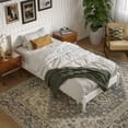 thumbnail image 4 of Aria Twin XL Solid Wood Modern Low Profile Platform Bed in White, 4 of 14