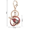 thumbnail image 6 of Naierhg Wine Bottle Rhinestone Keychain Key Ring Bag Hanging Ornament Pendant Gift, 6 of 6