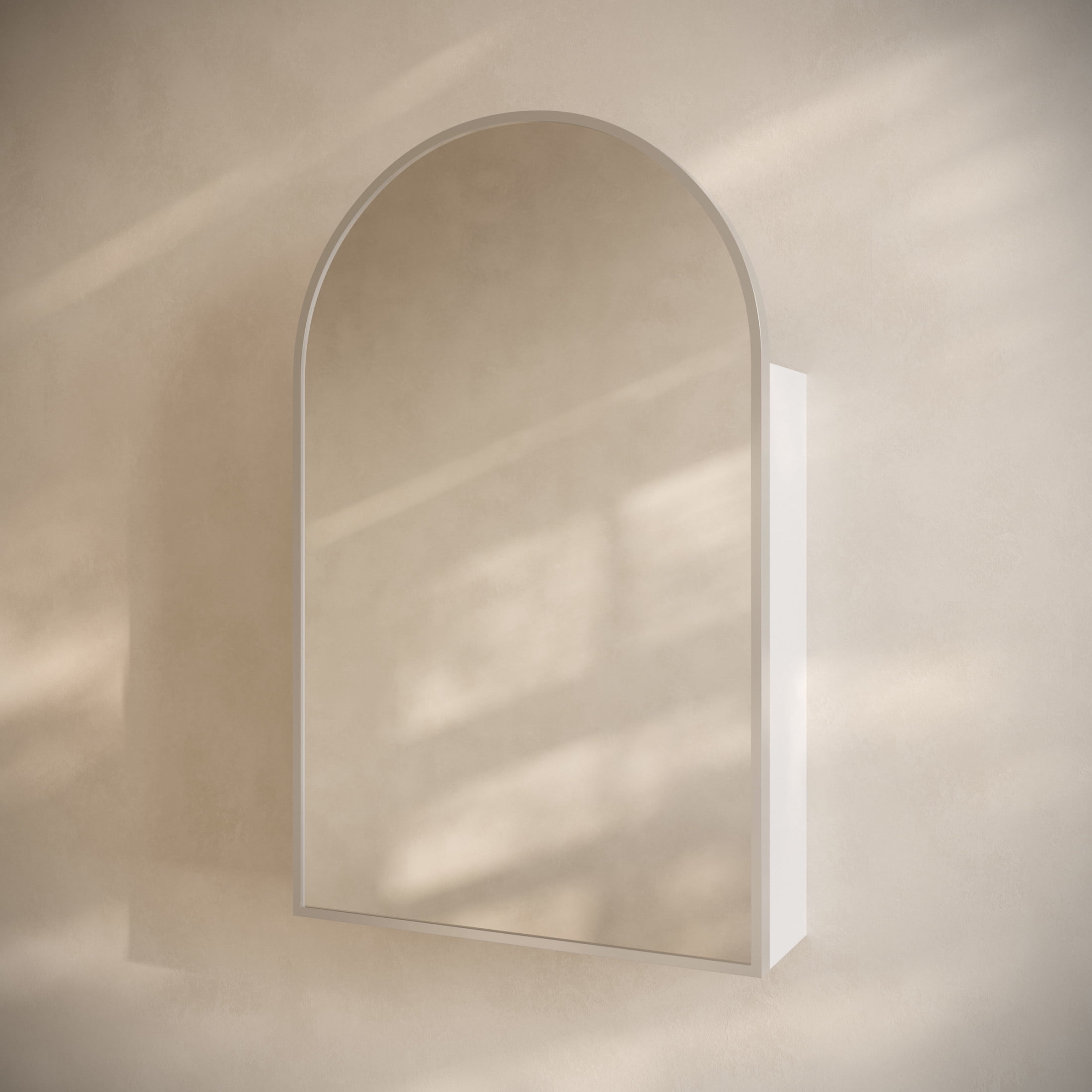 Porte 20 x 30 Arched Recessed/Wall Mount Medicine Cabinet with Mirror in Chrome