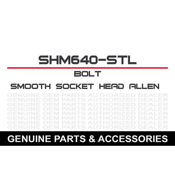 Bolt MC Hardware 024-50640 Smooth Socket Head Allen Bolts - M6 x 1.0 x 40