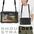 thumbnail image 7 of Case for Lenovo Tab M8 4th Gen 2024/2023 (TB-301FU, TB-300FU), 360 Rotating Stand Handle Pencil Holder Shoulder Strap Heavy Duty Shockproof Cover, Black, 7 of 7