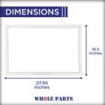 thumbnail image 2 of Whole Parts Refrigerator Freezer Door Seal Gasket (White) Part# WP12550110Q - Replacement & Compatible with Some Amana, Caloric and Kenmore Refrigerators, 2 of 8