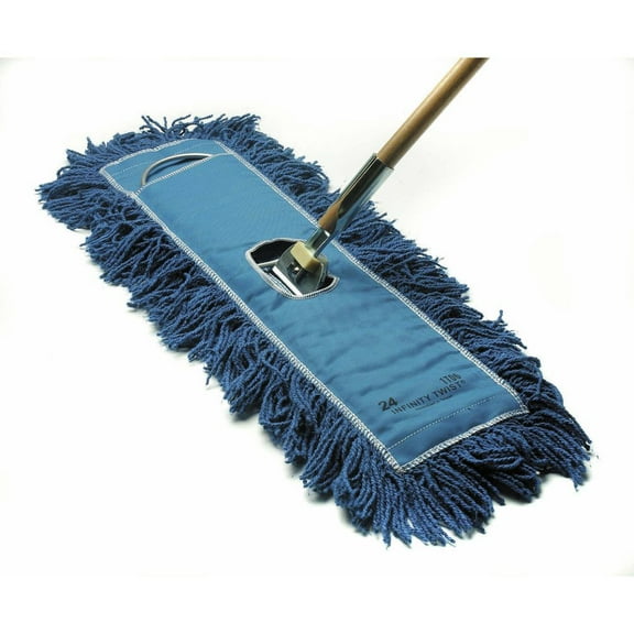 HUBERT® Dust Mop with Blue Cotton Yarn - 36"W (Mop head only)