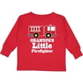 thumbnail image 3 of Inktastic Grandpa Little Firefighter Boys Fire Truck Boys Long Sleeve Toddler T-Shirt, 3 of 5