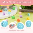 thumbnail image 2 of Uxcell Paquete de 20 Mini Elefantes de Resina, Pequeñas Figuras de Elefante para Decoración de Jardín de Hadas/Paisajismo en Miniatura en Casa [Azul], 2 of 6