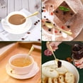 thumbnail image 4 of Juego de 8 cucharas de café expreso doradas Demitasse, mini cucharas de café doradas SourceTon para postre, azúcar de café, té, aperitivo (4,9 pulgadas), 4 of 5