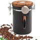 thumbnail image 3 of 1 bote para granos de café, tarro de almacenamiento de café sellado de acero inoxidable de 1,8 l, contenedor para granos de café con tapa de cuchara y rastreador de fecha Sailing Electrónica, 3 of 5