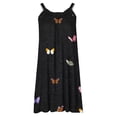 thumbnail image 4 of Vestido de verano para mujer, estampado, sin mangas, con cuello, sexy, informal, fluido, para la playa OAVQHLG3B Store  lin121212, 4 of 4