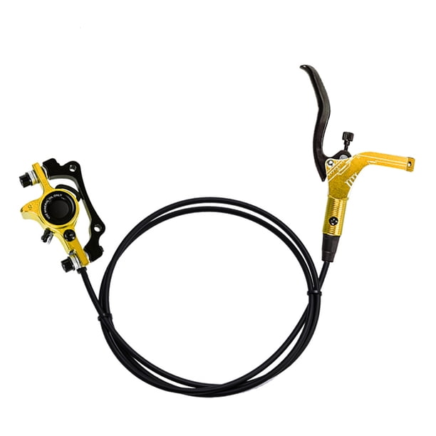 Yuarrent Juego de frenos hidráulicos para bicicleta, accesorios para bicicletas, pieza modificada profesional, accesorio para bicicleta, Kit de Ciclismo Dorado Freno trasero derecho