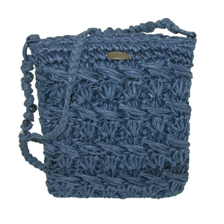 ... Womens Crocheted Crossbody Handbag with Beaded Strap - Walmart.com