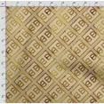 thumbnail image 4 of Soimoi Geometrical Printed, Cotton Fleece, Fabric by The Yard Sewing DIY Stretch Fabric 56 Inches Wide, WarmFabric for Hats, Coats, Gloves, Blankets, Yellow, 4 of 5