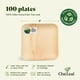 thumbnail image 2 of Platos desechables Chic Leaf, hoja de palma de bambú, 8 pulgadas, 100 unidades, 2 of 9