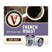 Victor Allen's Coffee French Roast, Dark Roast, 80 Count, Single Serve Coffee Pods for Keurig K-Cup Brewers