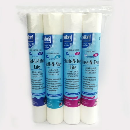 Blitz Embroidery Stabilizer Sampler Pack (Best Stabilizer For Home)