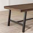 thumbnail image 5 of Industrial Dining Table for 6-8 People, 70.87" Long Kitchen Table with Sturdy Metal Frame, Rectangular Counter for Dinner, Kitchen, Dining Room (Brown, 71" Non-extendable), 5 of 8
