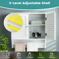 Topbuy Wall Mounted Bathroom Hanging Medicine with