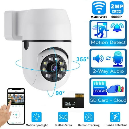 

TENCE 1080P WIFI IP Camera Wireless Outdoor CCTV HD PTZ Smart Home Security IR 360 Cam